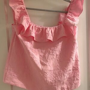 Lilly Pulitzer Zoya Ruffle Top size 6 NWT